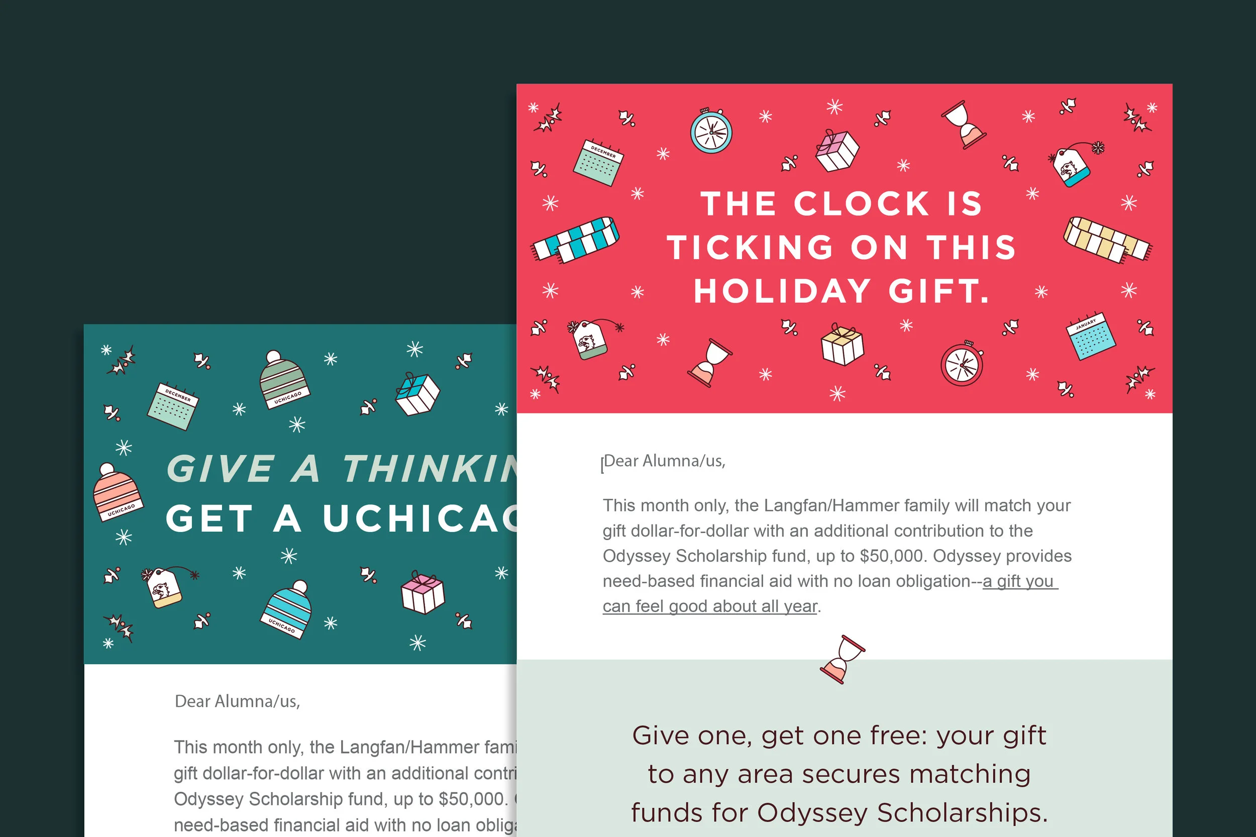 UChicago Holiday Emails — Chloe Reibold