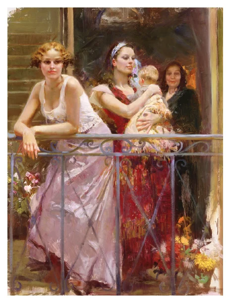 pino_waiting on the balcony 48x36.jpg
