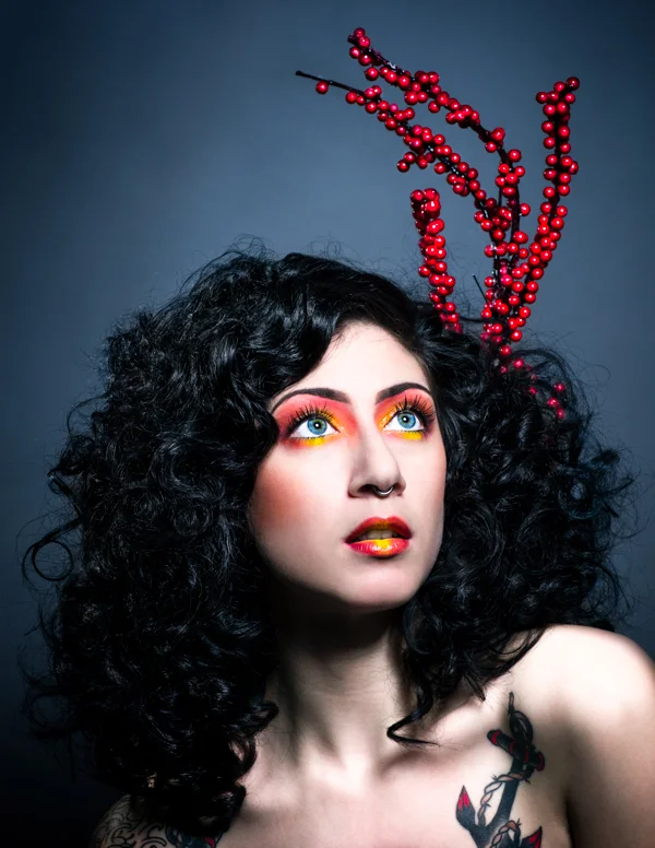 Featured in Gilded Magazine, 2015 Model: Jess Akara Makeup: Doe Darling, Elicia Hostetter-Soltesz Hair: Nathan Prescott, Jen Belknap, Joe Barry Trephin Salon, Boston, Massachusetts