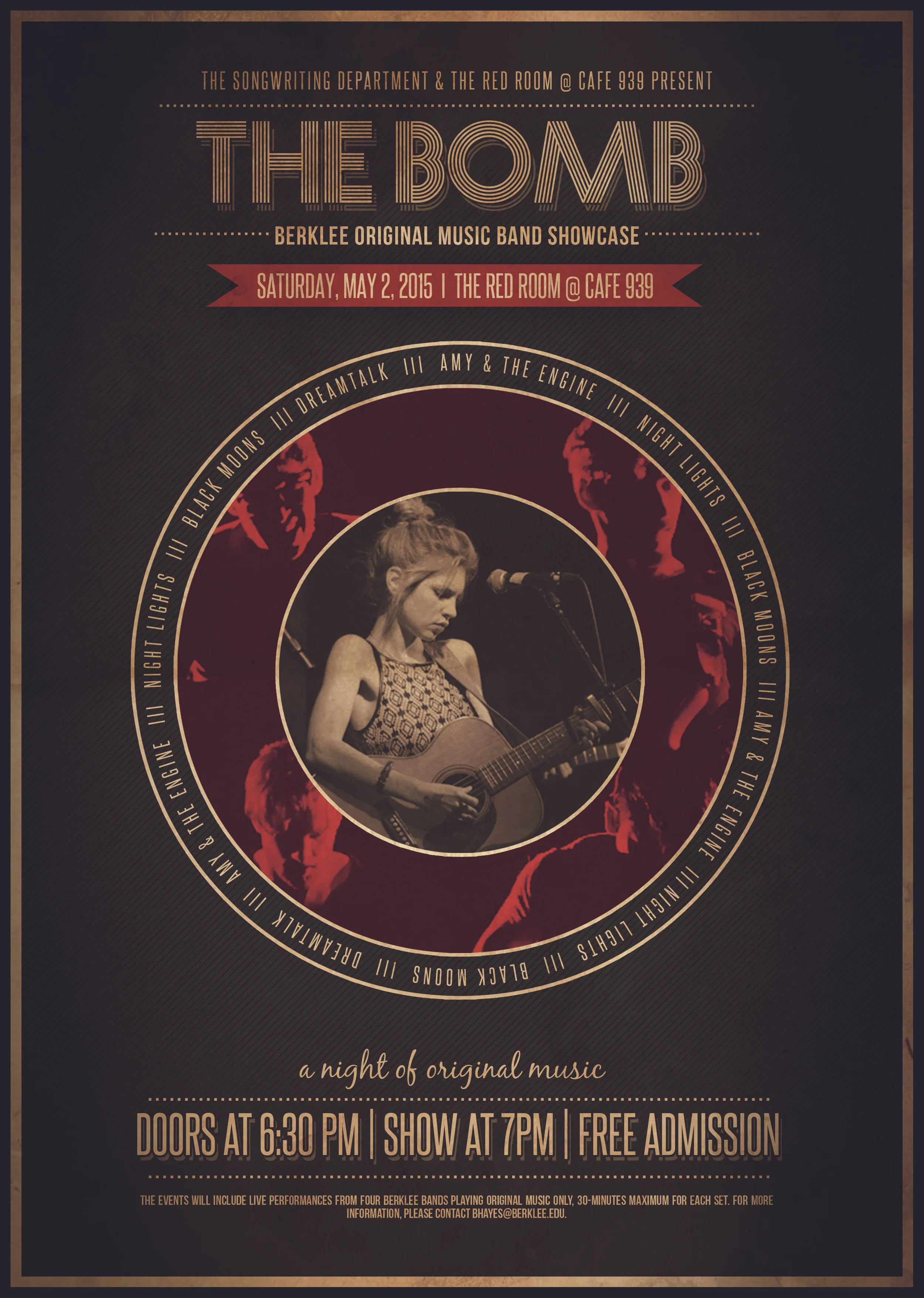  Amy and the Engine Concert Poster 