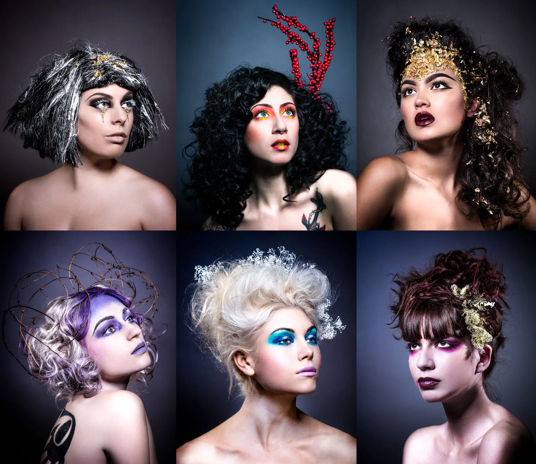 My first beauty editorial, featured in Gilded Magazine