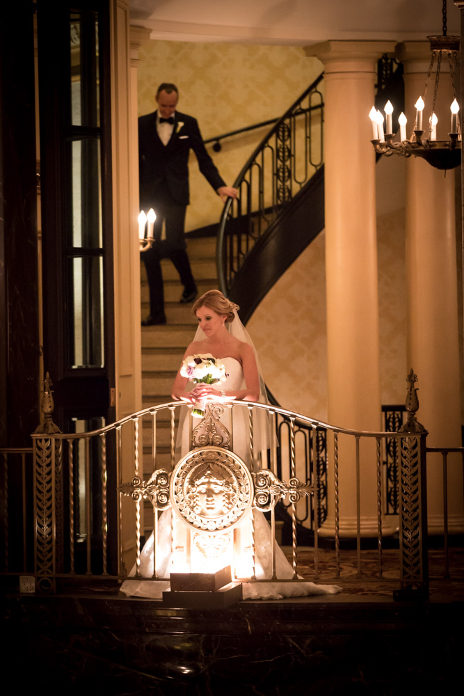 rachel + tom chicago palmer house rookery finanacial district wedding rose gold -006.jpg