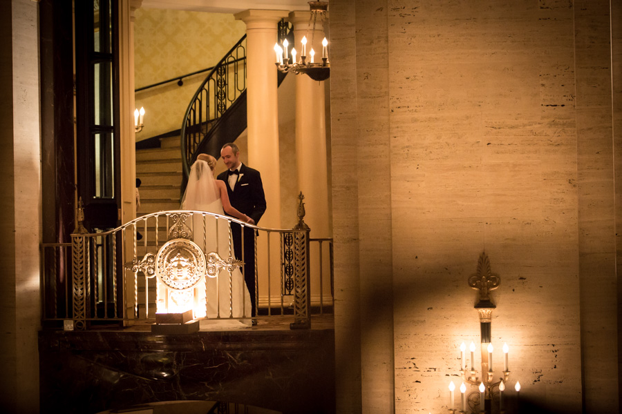 rachel + tom chicago palmer house rookery finanacial district wedding rose gold -007.jpg