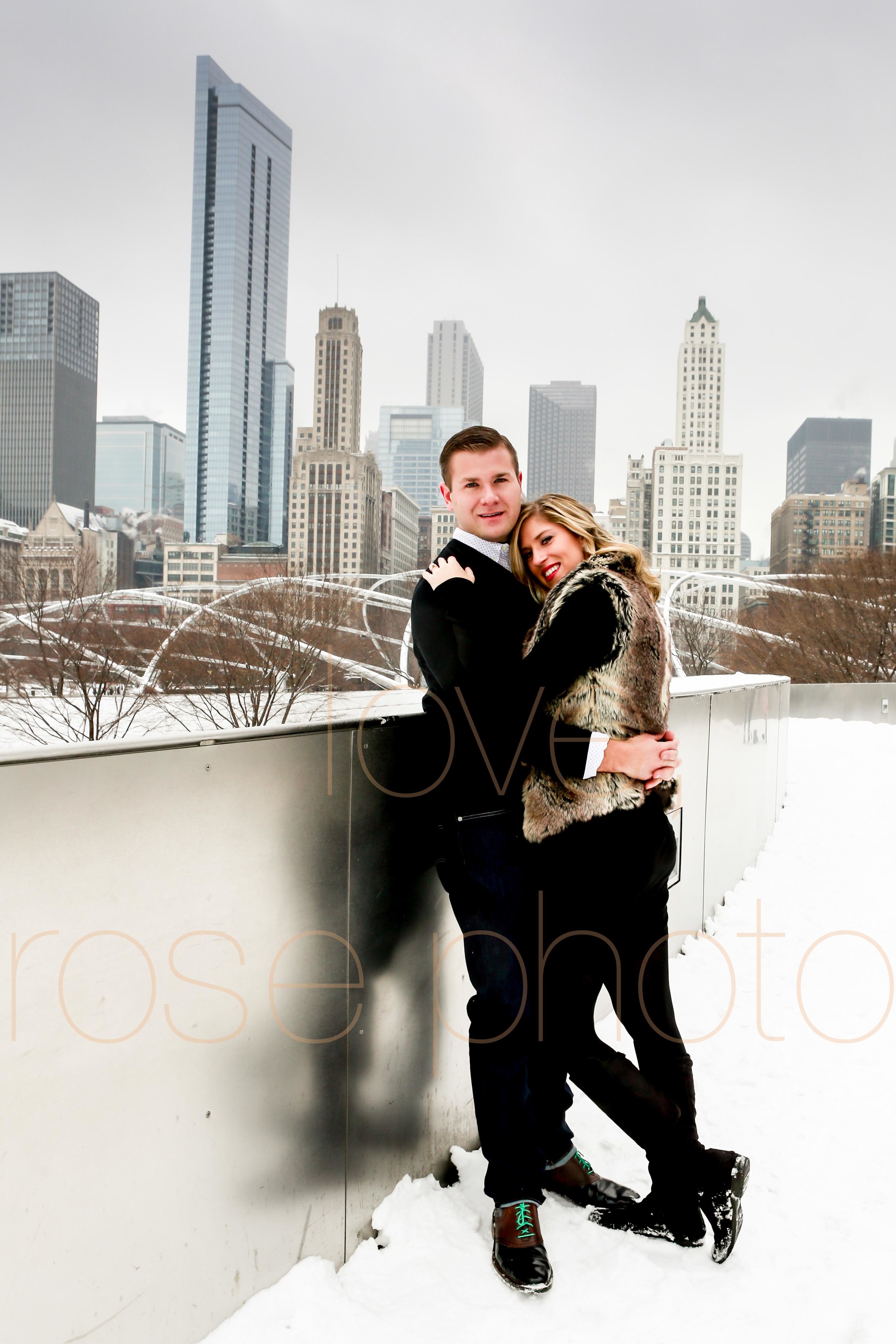 Rose Photo custom engagment shoot downtown chicago best wedding photographer-6.jpg