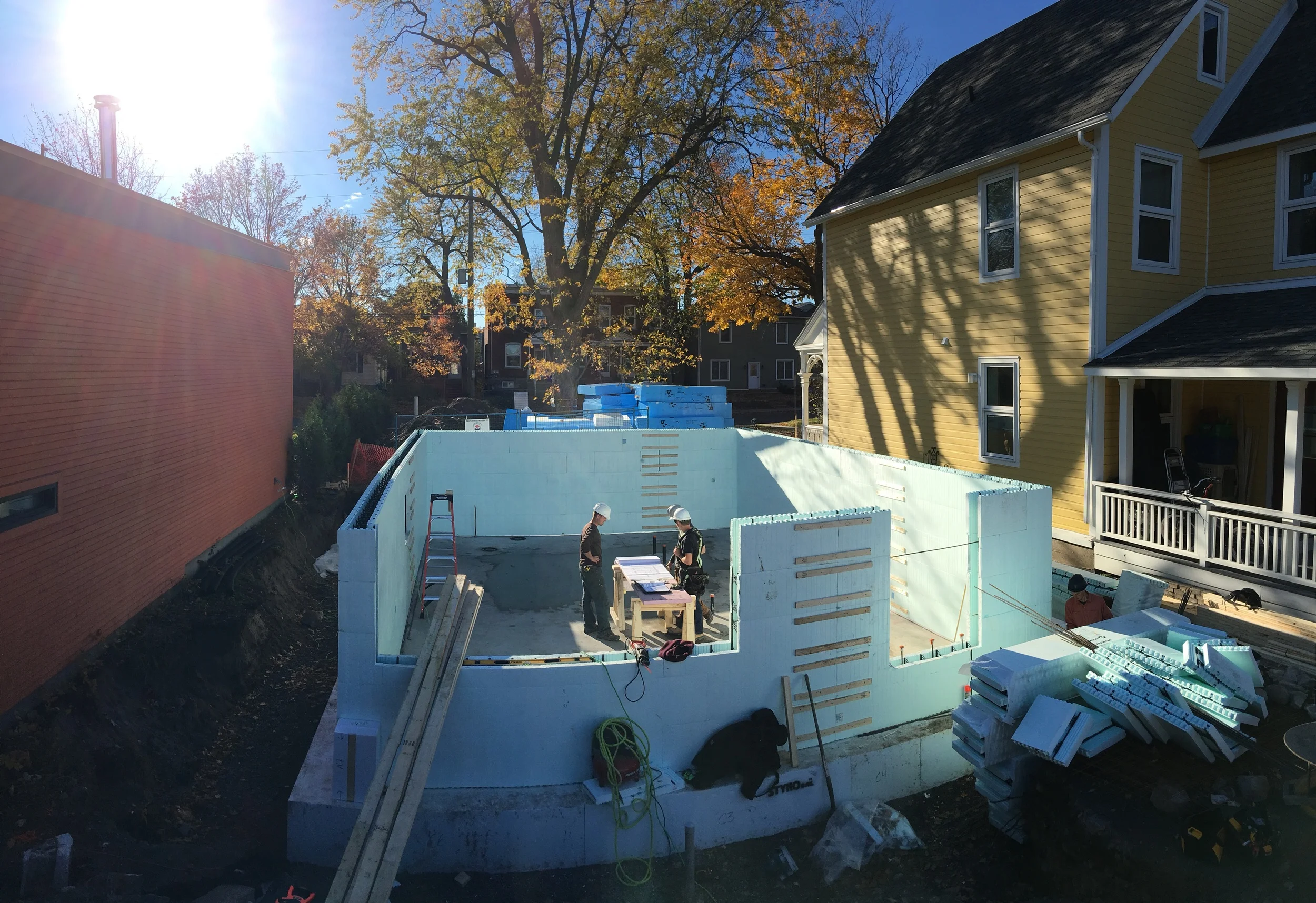 ICF at the end of 1 day's work.