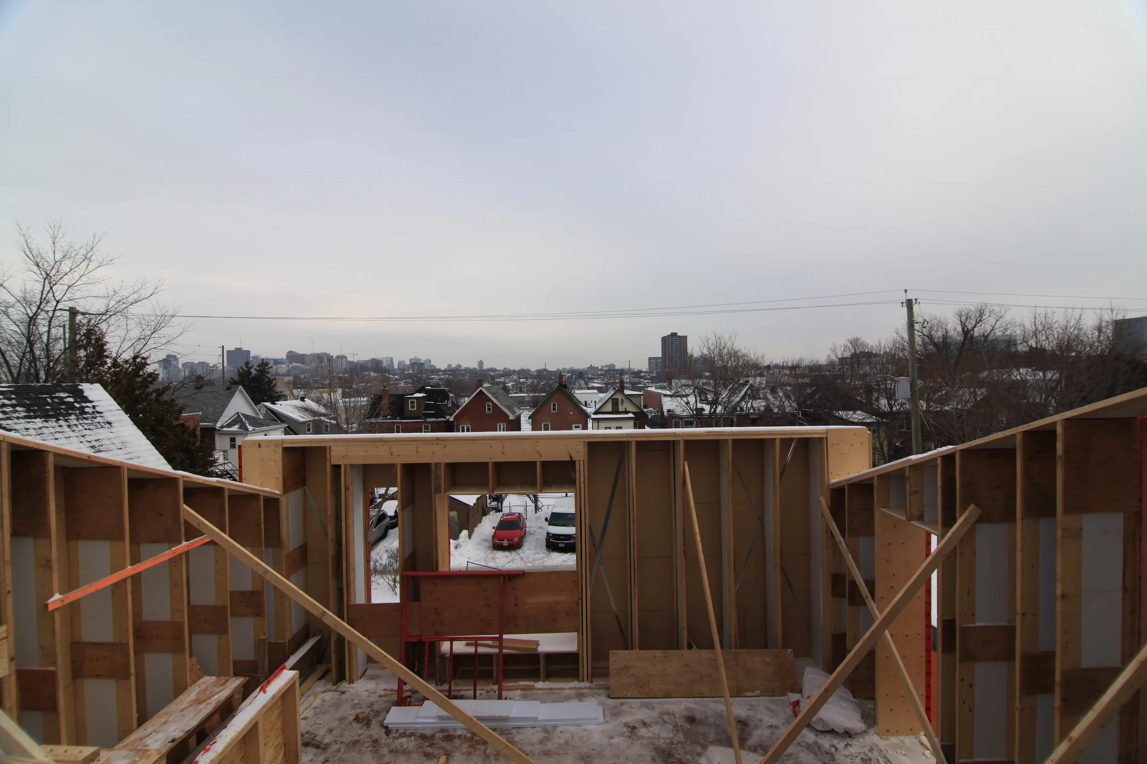 Looking towards the back of the house