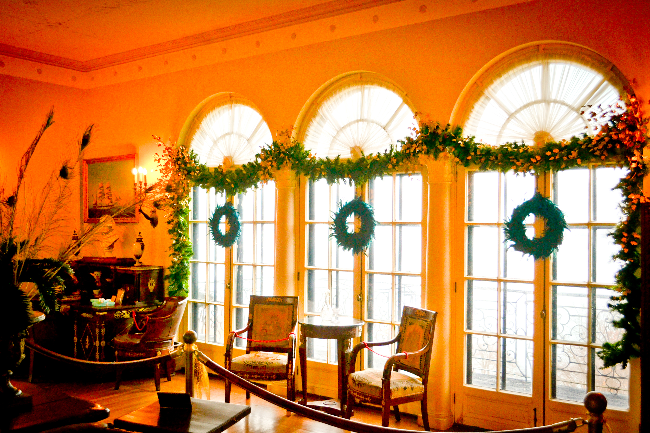 William K Vanderbilt's Bedroom at Christmas