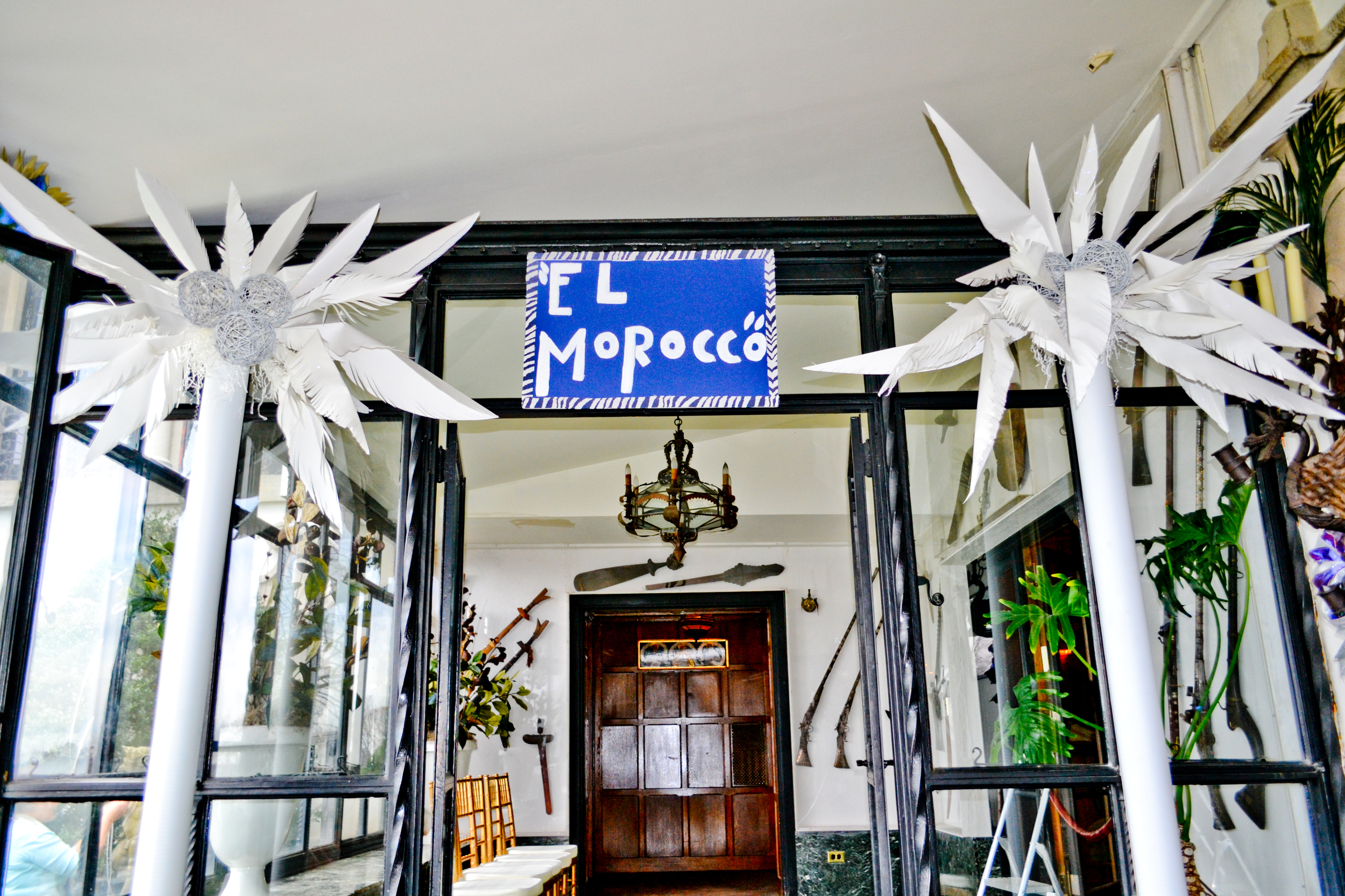 The Northport Porch decorated as The Vanderbilt's favorite nightclub... El Morocco