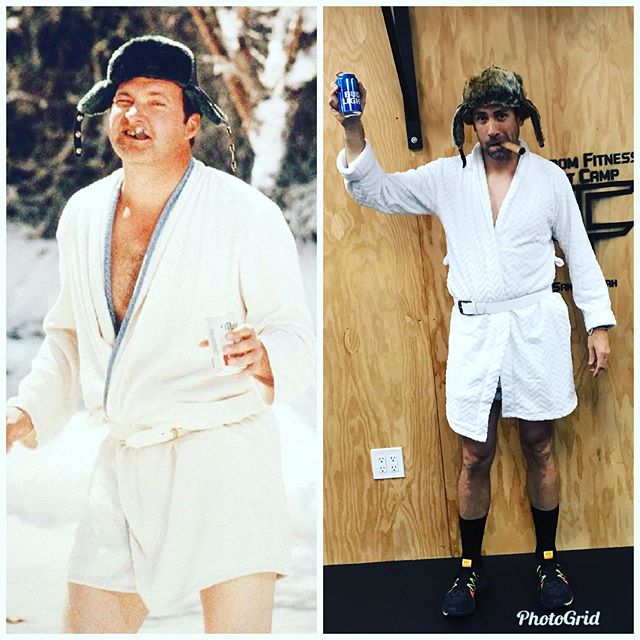 $100 CASH 💵 Winner for Best Halloween 🎃 Costume (movie character theme) at Freedom Fitness Boot Camp.  Cousin Eddie from National Lampoons Christmas Vacation showed up with a beer and cigar to take fitness to a completely different level!  Such an 