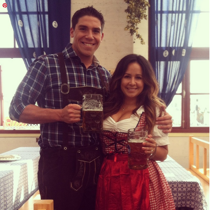 Jordan and her fiancé Nick at Oktoberfest in Germany! 