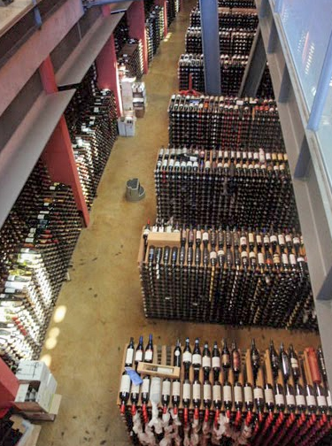 The largest wine cellar in the Southern Hemisphere at the National Wine Centre of Australia.