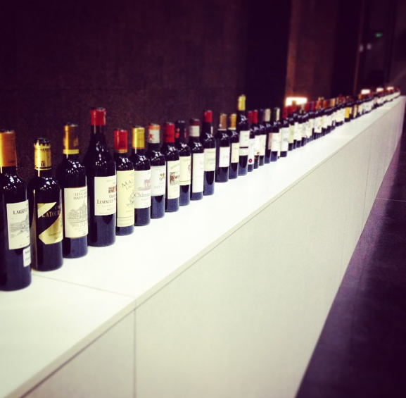 Standard En Primeurs tasting lineup | Photo courtesy of Devon Magee