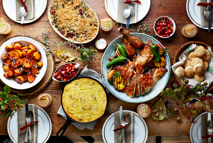 A Thanksgiving feast. Photo courtesy of Country Living.