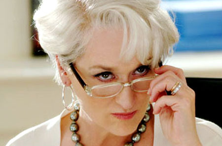 Meryl Streep as Miranda Prieslty (aka the "devil in Prada). Photo courtesy of monologuedb.