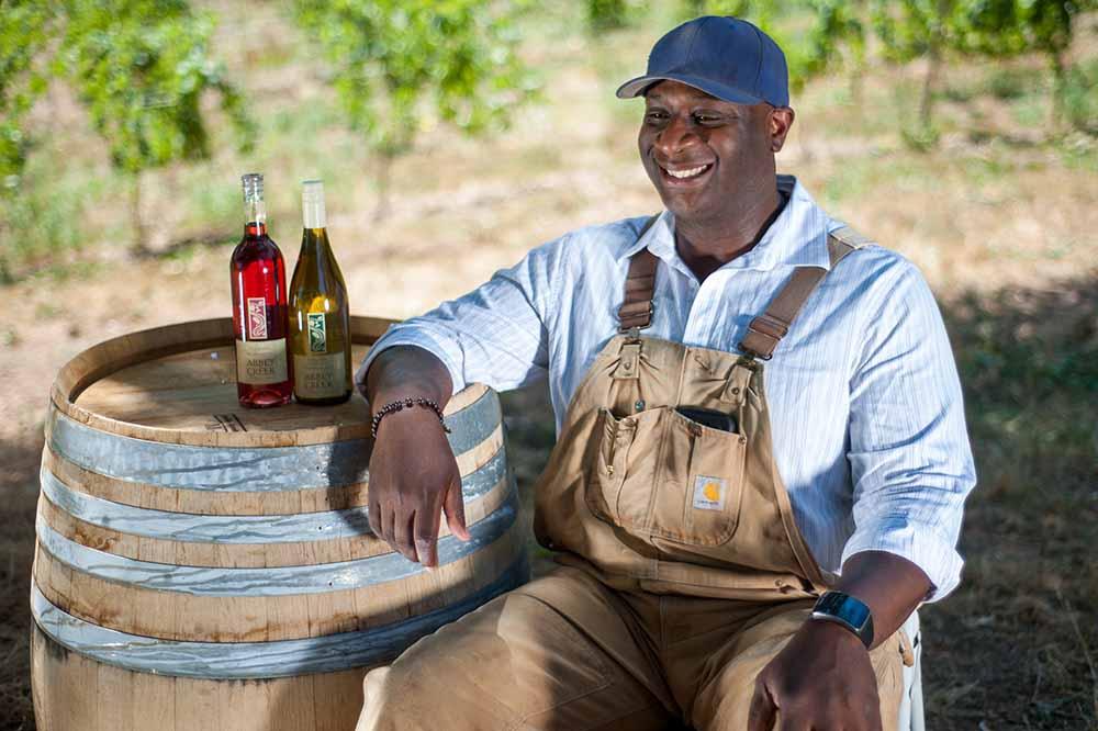 Bertony Faustin, winemaker and proprietor of Abbey Creek Vineyard. Photo courtesy of Street Roots.