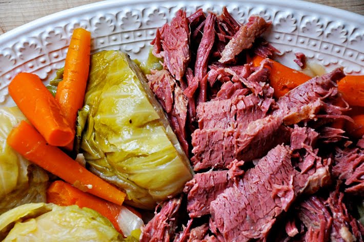 The quintessential St. Patrick's Day dish: corned beef and cabbage. Photo courtesy of The Parsley Thief.