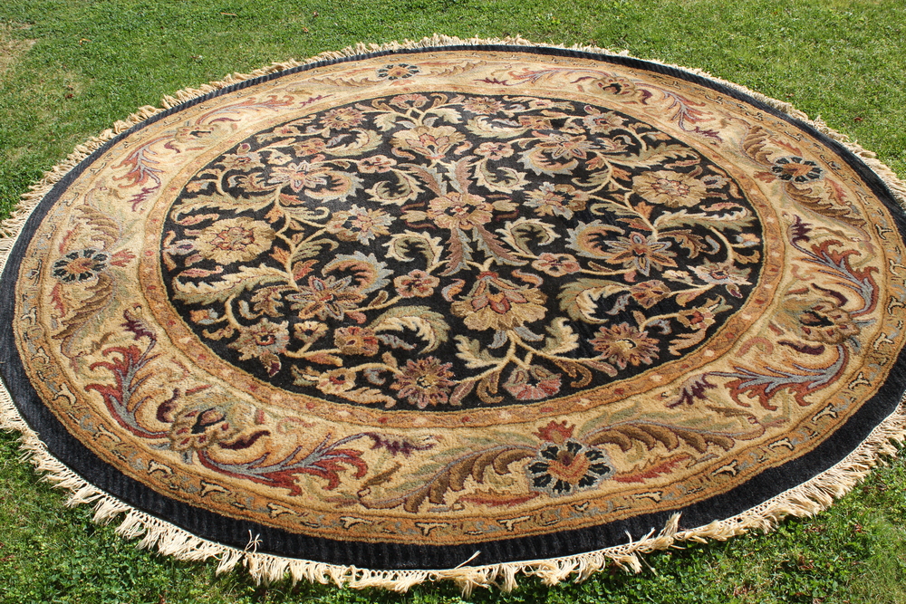 Round Wool Area rug — Flock Interiors  Furniture reselling & redesign  Vancouver