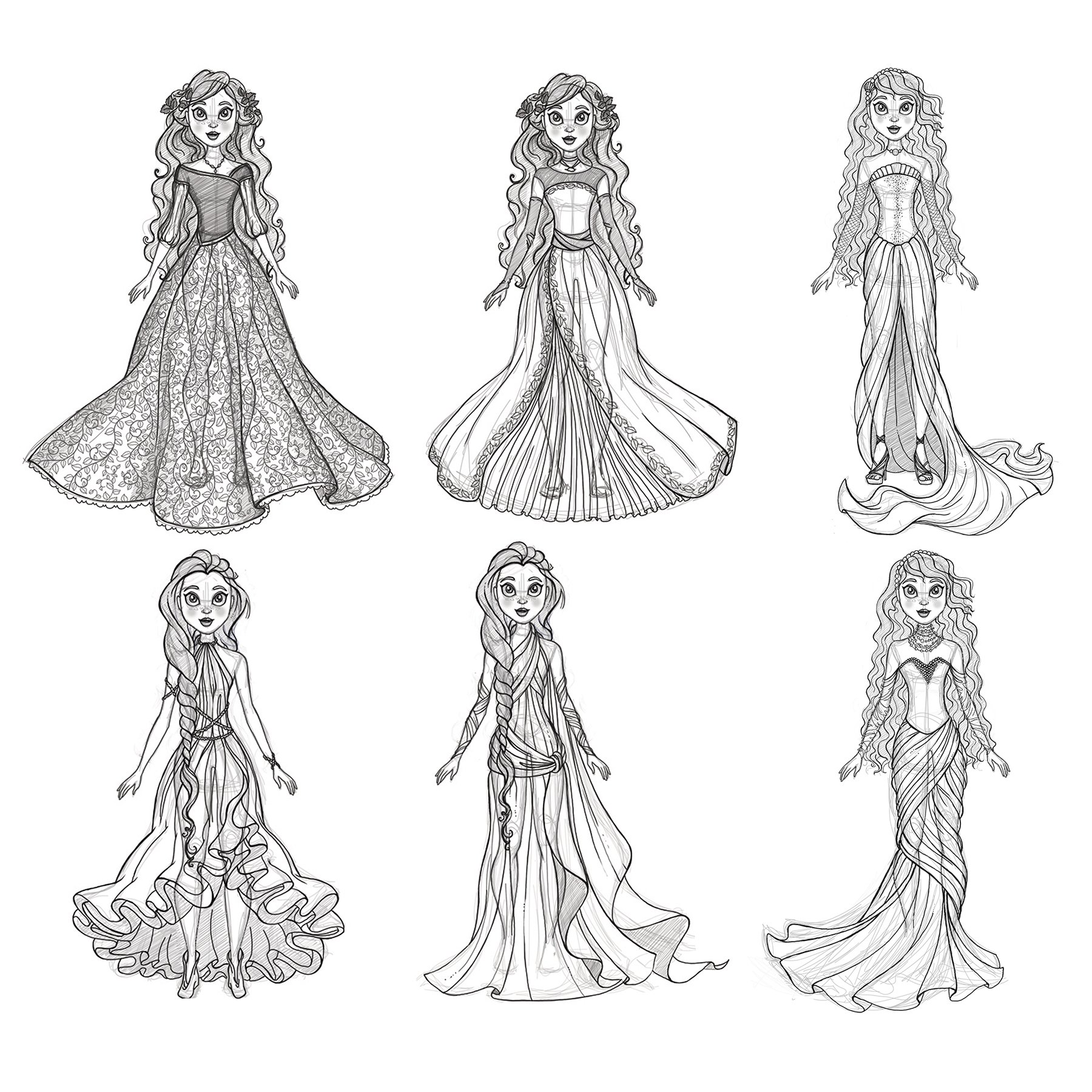 Fashion Doll Sketches