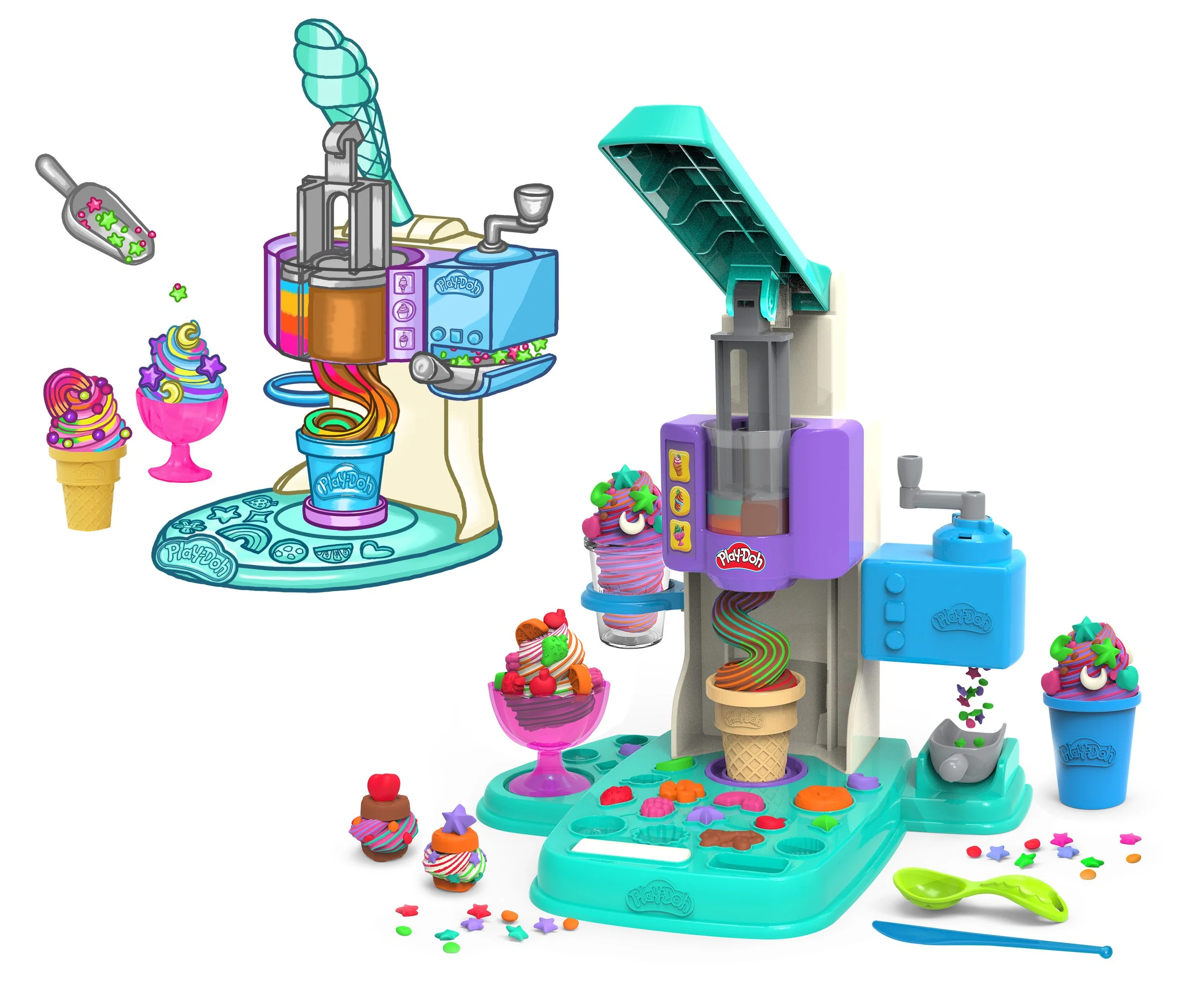 Play-Doh Ice Cream Swirl Playset