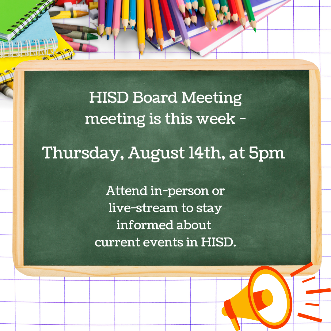 HISD August Board Meeting