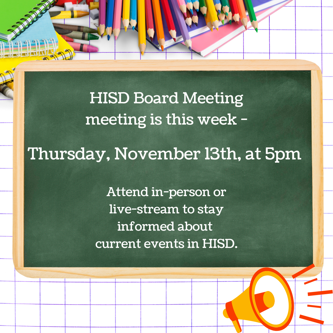 HISD November Board Meeting