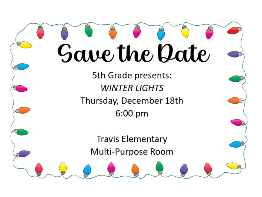 5th Grade Presents: Winter Lights