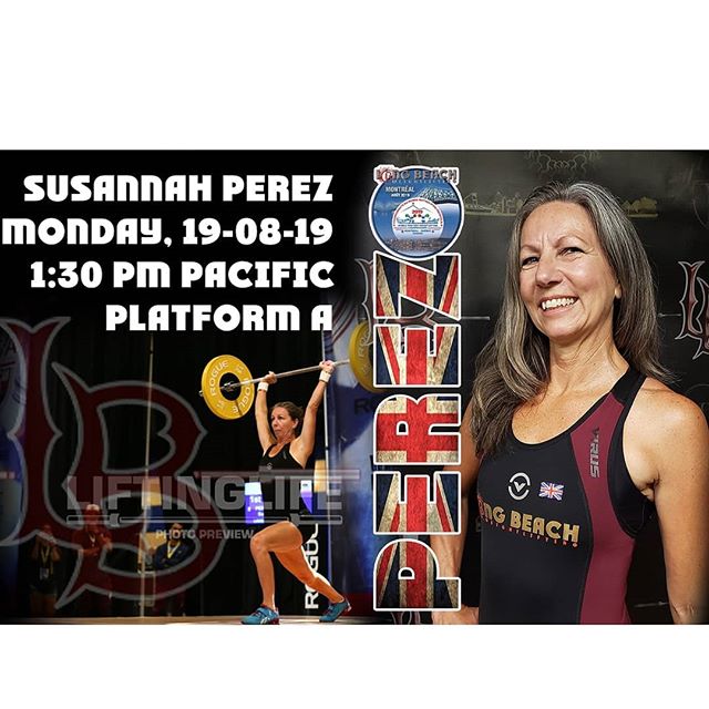 This is it!!!! @fiftypluslifter and @coach.toph are flying out to Montreal for the World Masters Championships!  We're beyond excited for Susie and can't wait to see her on that platform!!!! SUSIE LIFTS AT THE FOLLOWING TIME: 
1:30PM MONDAY, THE 19TH