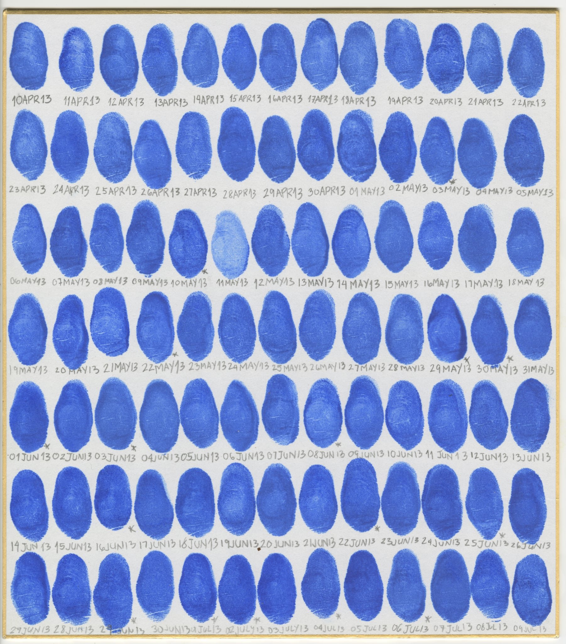 13 April 2013 to 09 July 2013