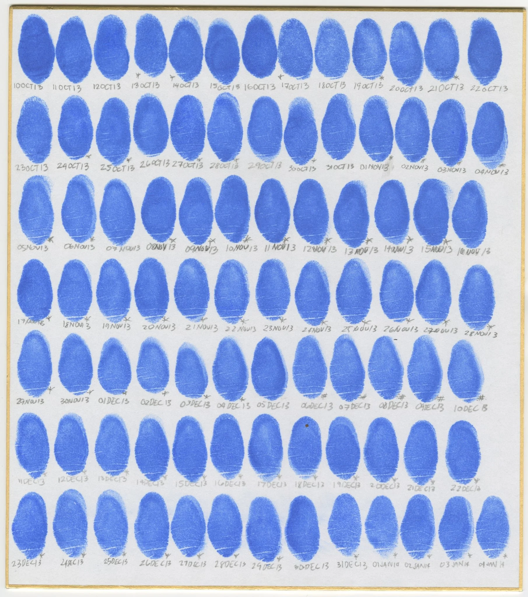 10 October 2013 to 04 January 2014