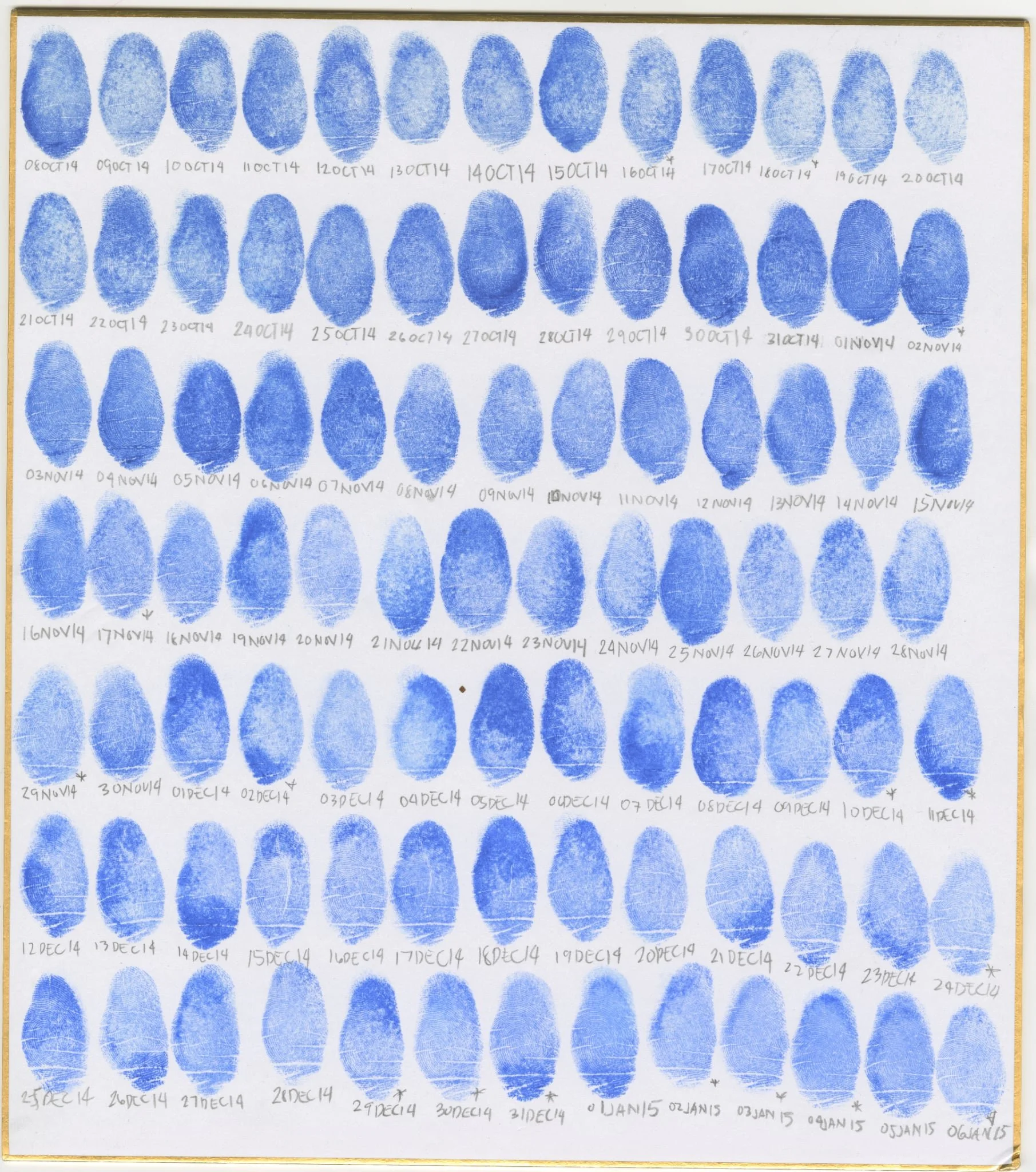 08 October 2014 to 06 January 2015