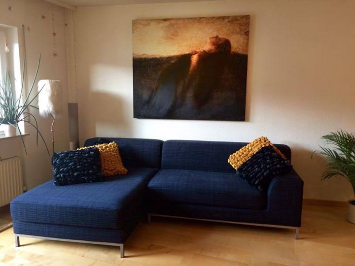 5 feet x 4 feet photo encaustic painting of "Emerging"