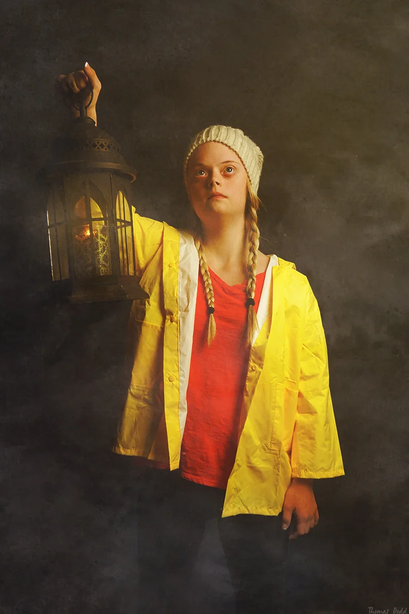 Lily as Greta Thunberg