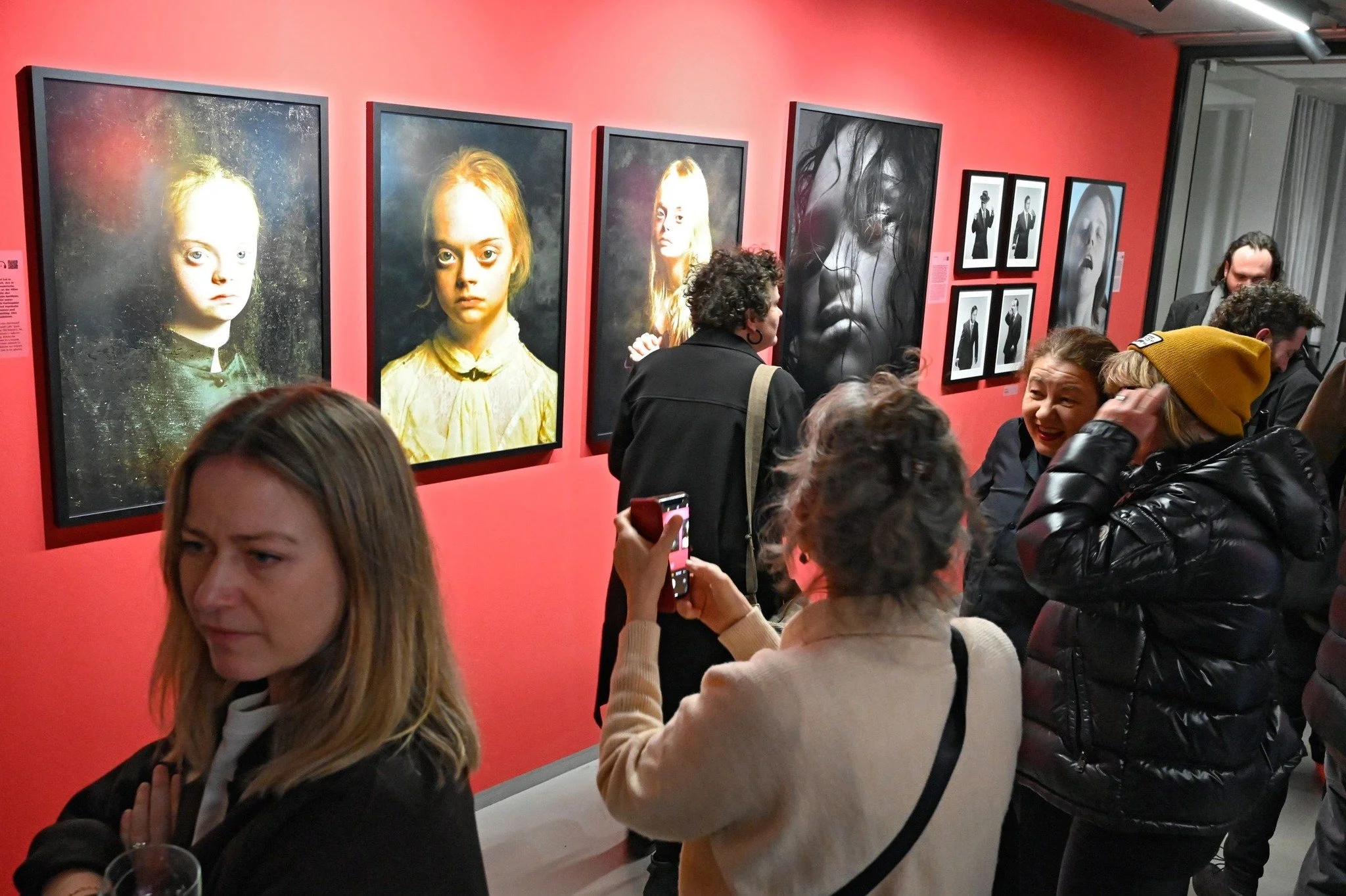 Opening night of "The Radical Beauty" show at the f3 Gallery in Berlin