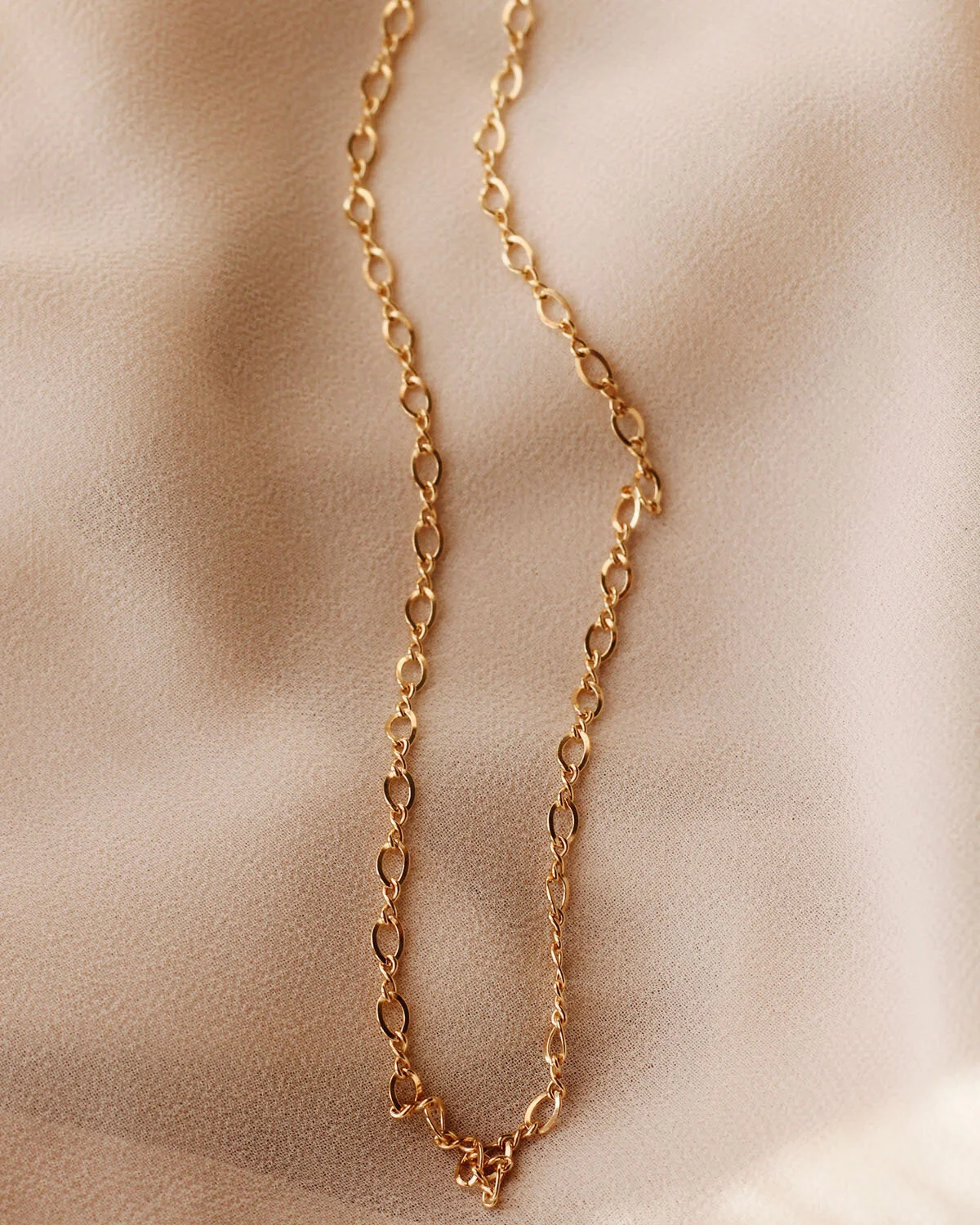 14K Gold Filled Oval Link Chain Necklace — Priscilla Ma