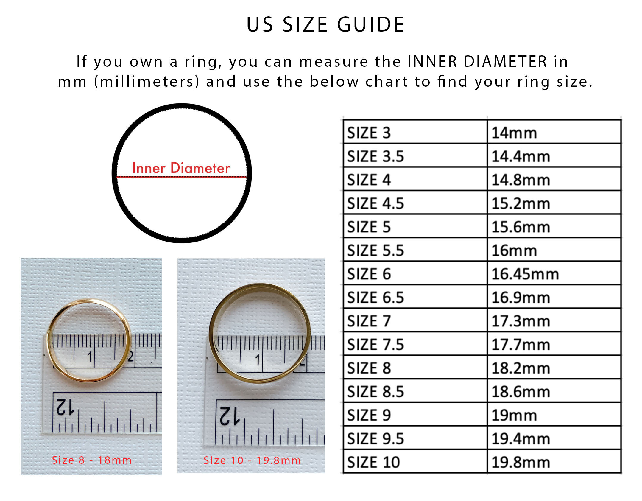 Size Guide: How to measure your ring size at home – Asteria Diamond  Jewellery