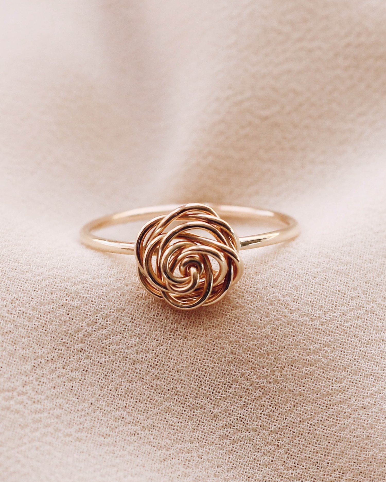 defect heelal Ik zie je morgen Gold Filled Rose Wire Wrapping Ring — Priscilla Ma