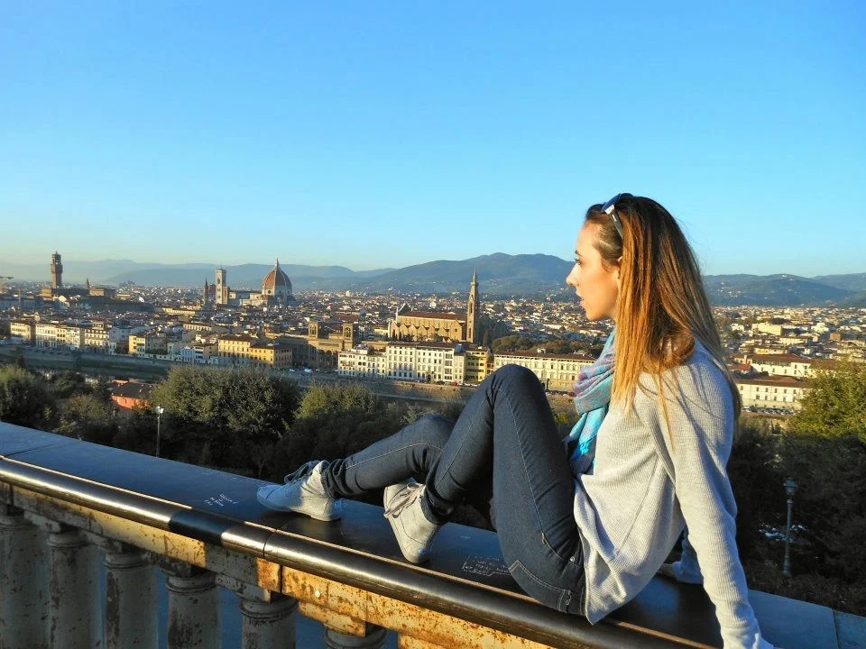 Taking in the views in Florence, Italy
