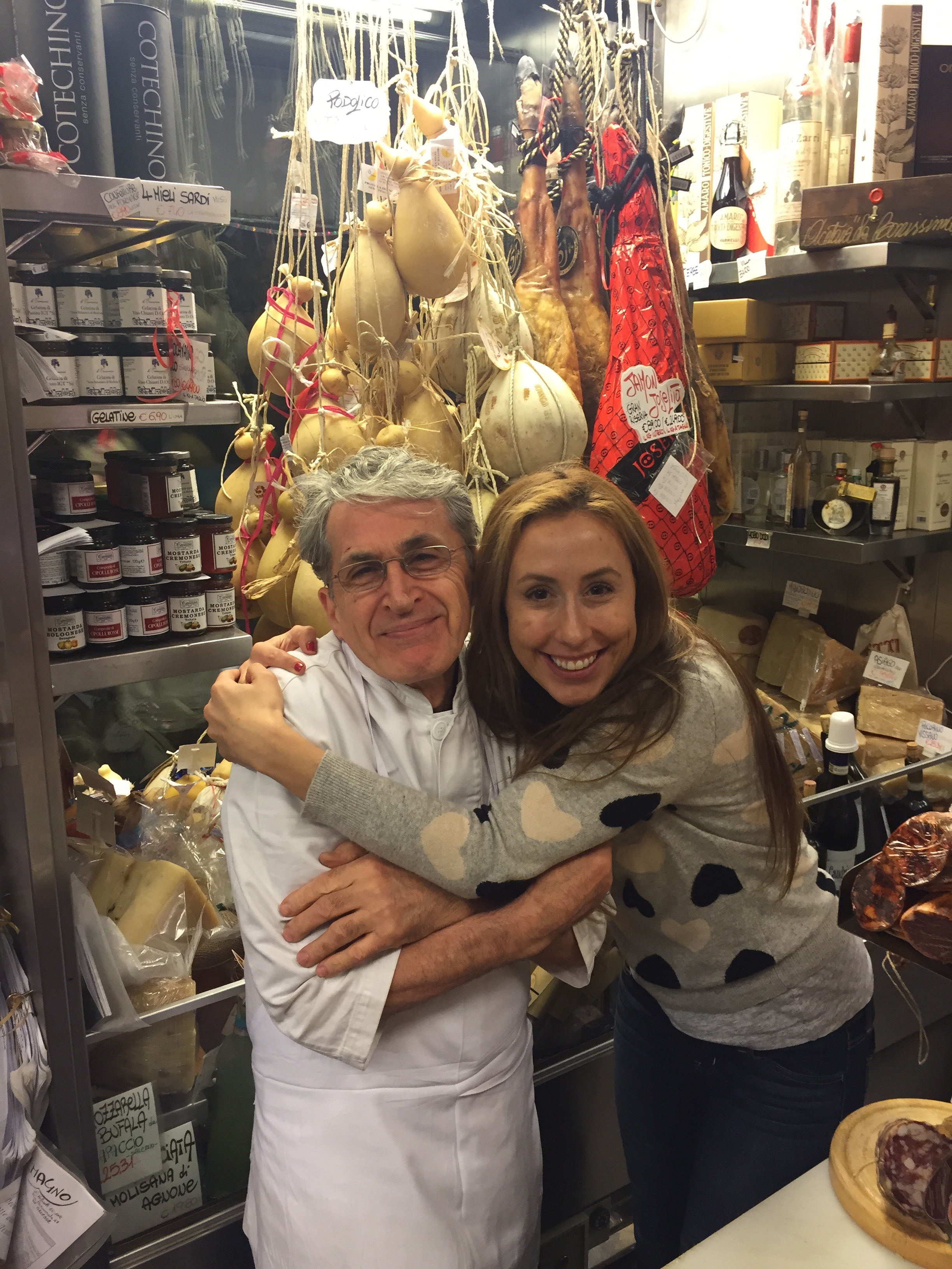 Claudio Volpetti always rolls out the red carpet for me when I come to Rome & visit his shop. My Italian isn't great and neither is his English, but we bond over food tastings and hugs. 