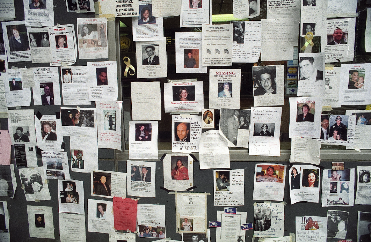 Walls were covered with missing persons flyers, and family members were standing by subways and train stations handing them out to anyone who would take them
