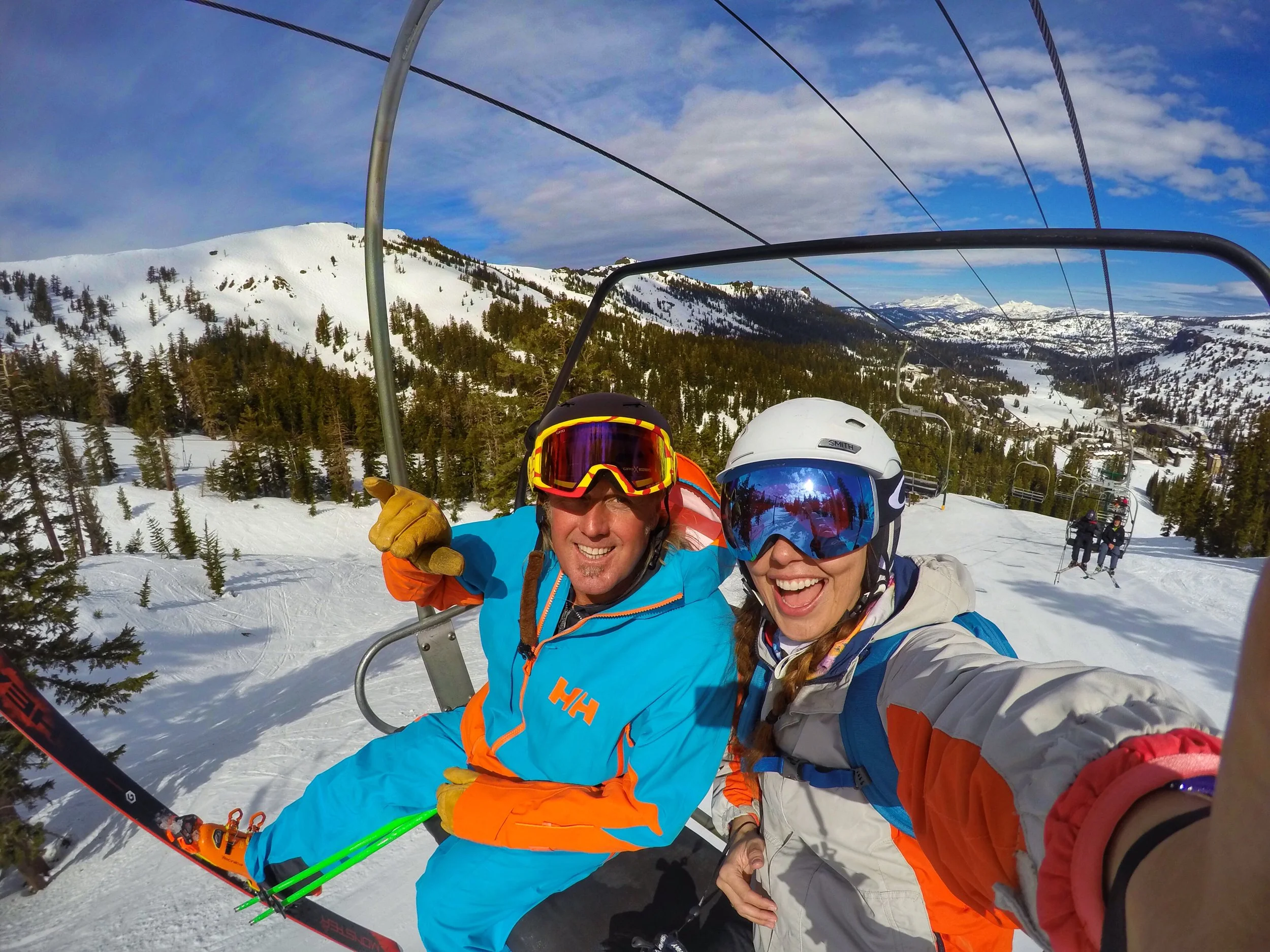 Coop showing me all Kirkwood's terrain has to offer