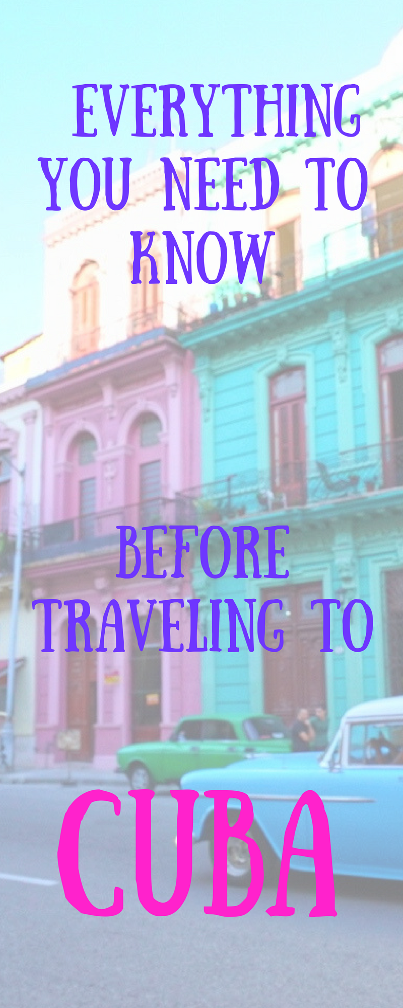If you’re traveling to Cuba for the first time, you need to check out this Cuba travel guide. It has everything a first timer traveler to Cuba needs to know including visas US citizens need for Cuba, how to get to Cuba, where to stay in Cuba, when to visit Cuba, and more! Come check out our ultimate travel guide to Cuba for US citizens and save it to your travel board. #cuba #cubatravel #cubaguide