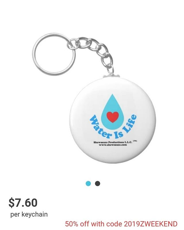 ♨50% off $7.60 and if you sign up for Zazzle Black you get free shipping! 
See details: Sale ends Jan 6th 11: 59 :59 pm PST
Visit our store at: 
www.zazzle.com/shewmuze
#zazzle #zazzlemade #zazzleshop #keychain #water #waterislife #shewmuzestore #she