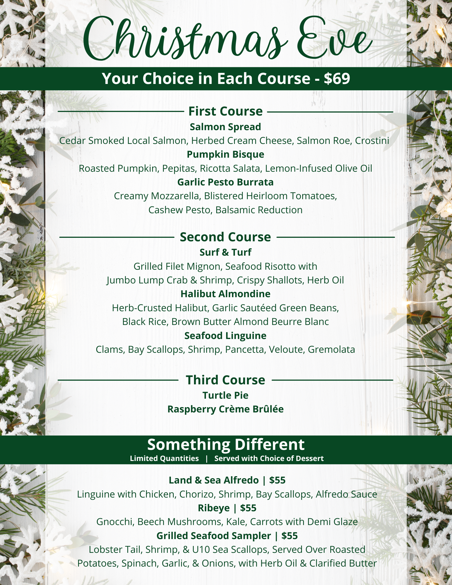 Christmas Eve — Duval's Downtown Sarasota Restaurant