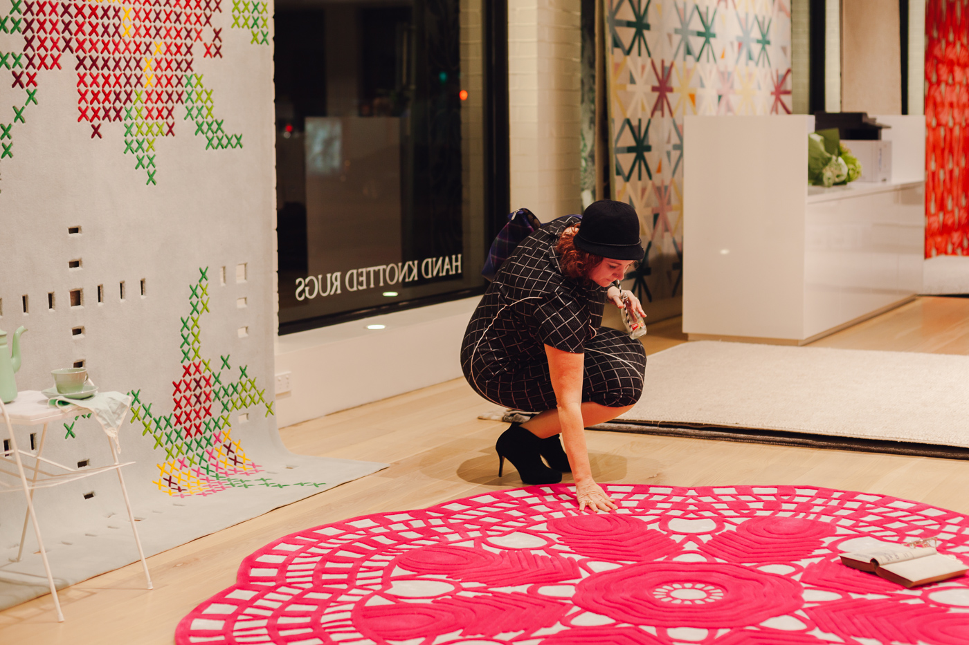 They feel as good as they look... Jacky Clark | NEW AGAIN by Petrina Turner Design for Designer Rugs | The launch event