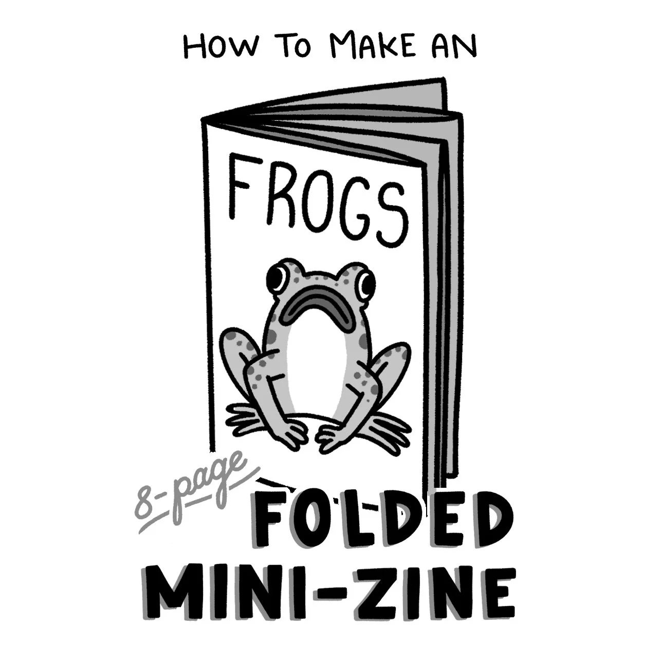 How to Make and 8-Page Folded Minizine Digital Download (Free)