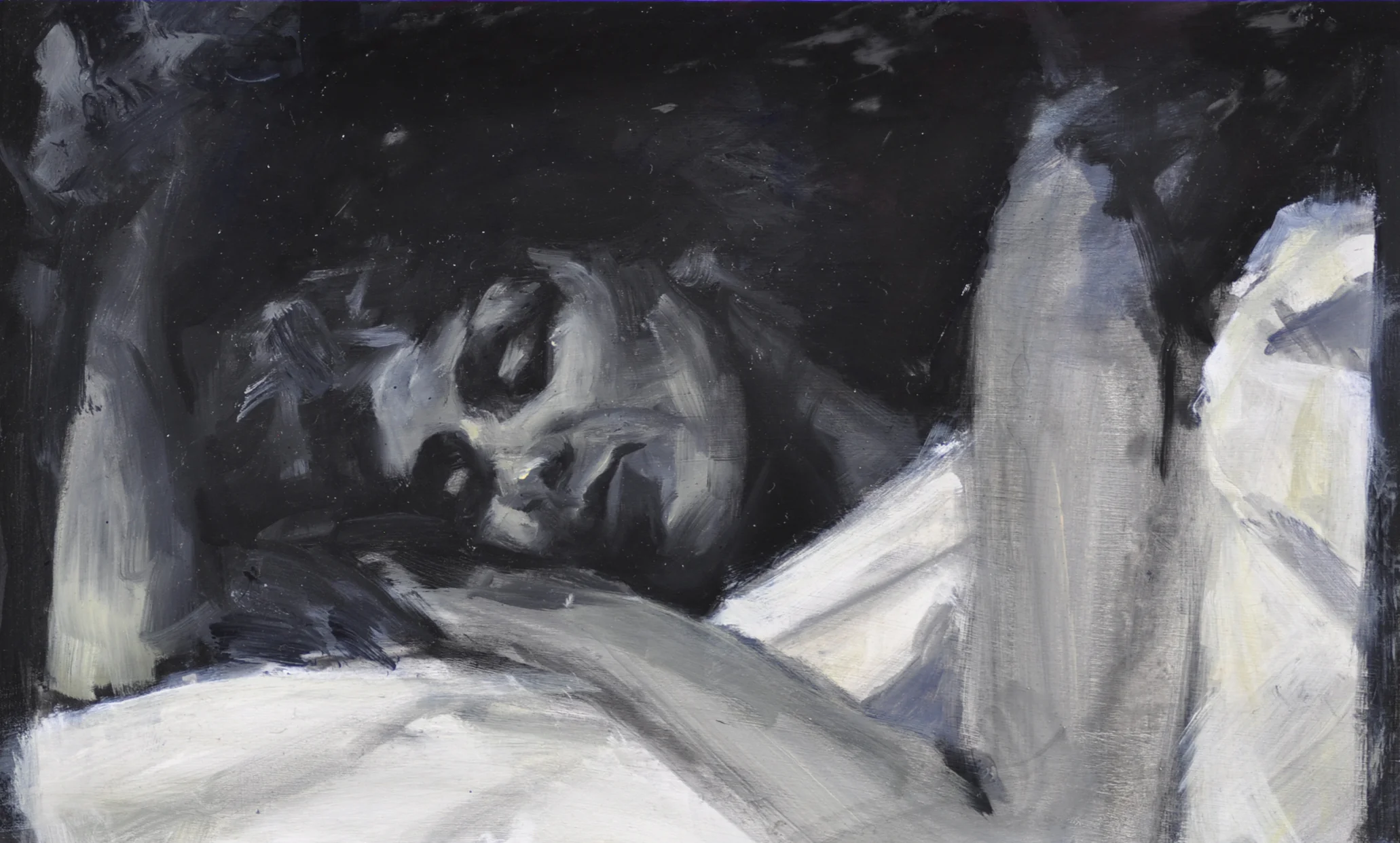 Out of Dreams No. 1 , 2012, oil on wood panel, 12 x 21 inches