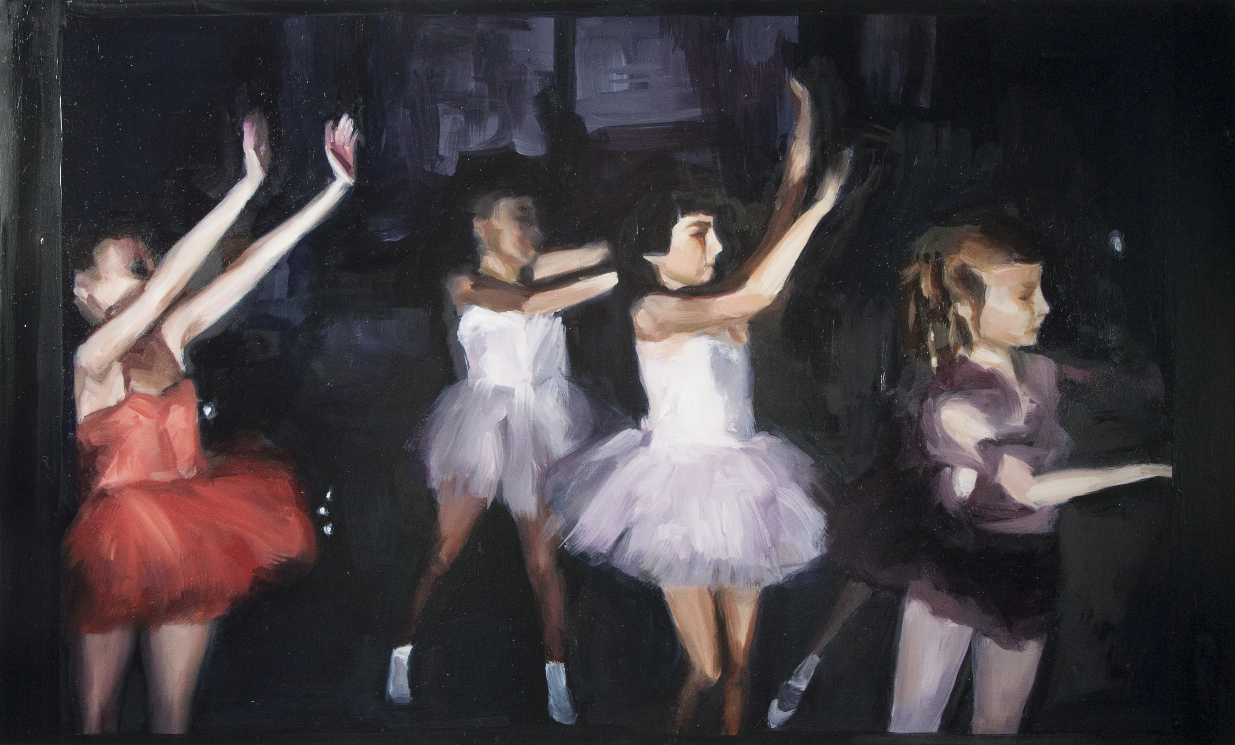 Genessa Kealoha, Degas 2013, 2013, oil on wood panel, 18 x 24 inches