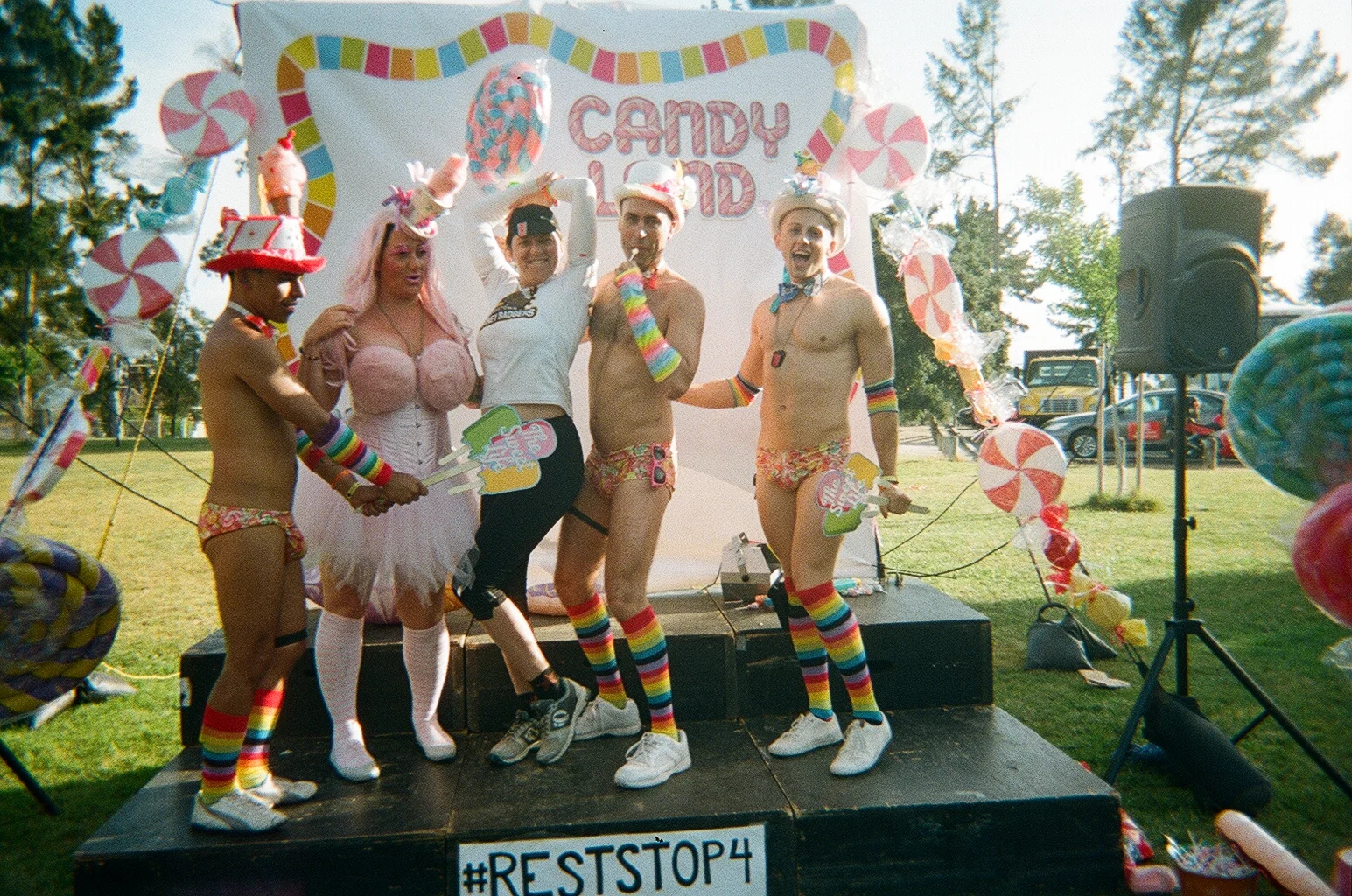  A new theme every day at Rest Stop 4 motivated us to ride the last stretch 