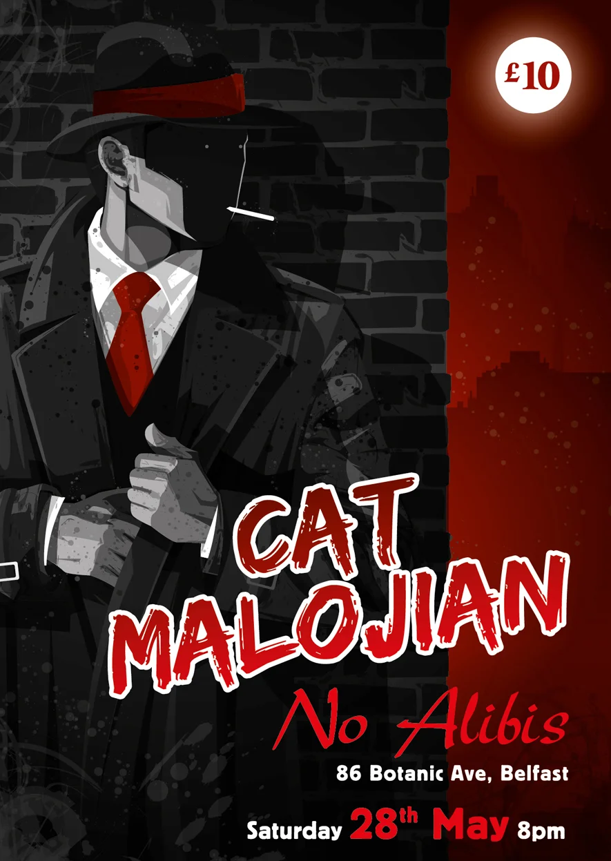 Cat Malojian - Gig Poster