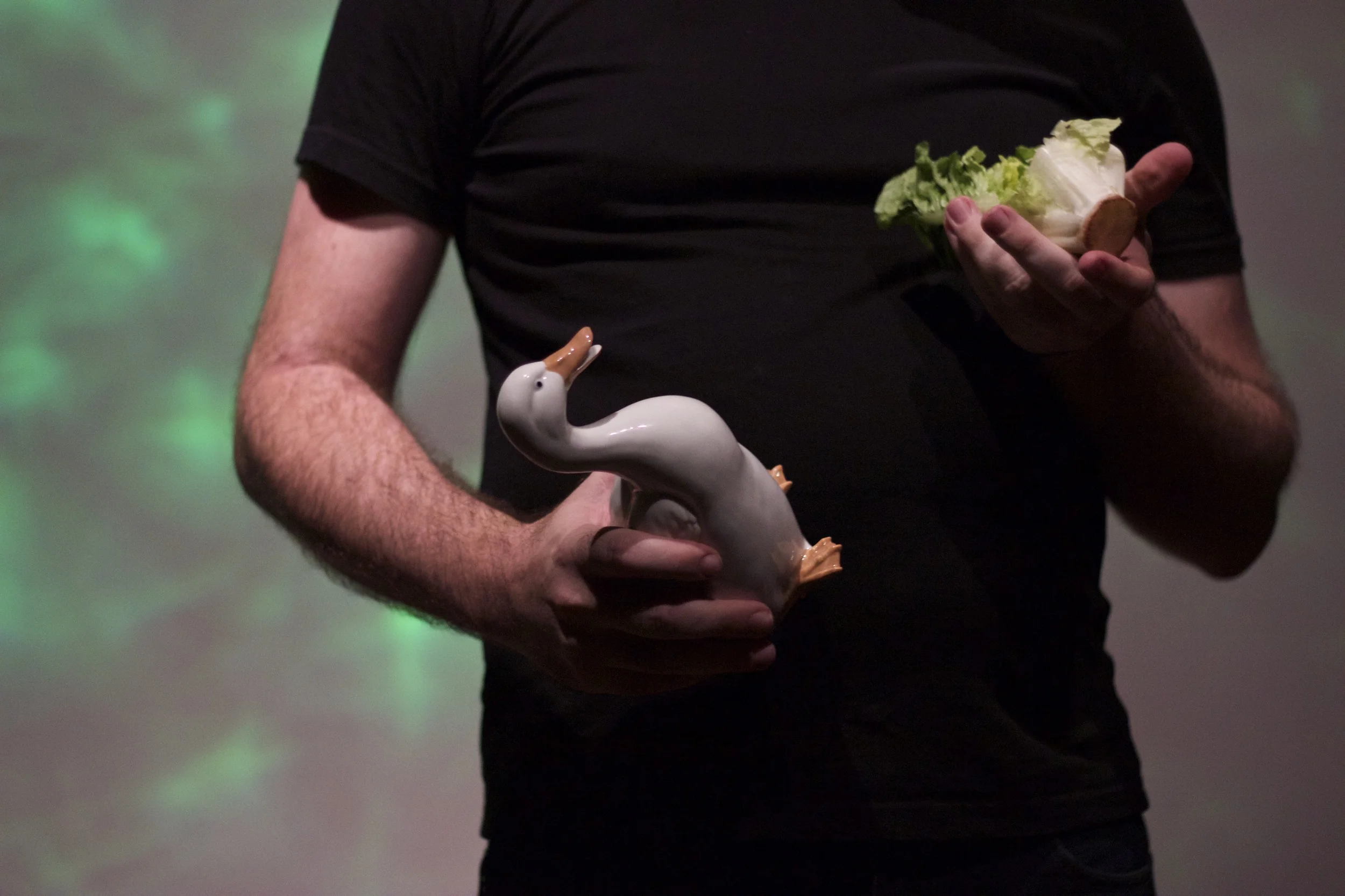 The reigning champion of CHUG THAT SALAD with his Salad Mallard